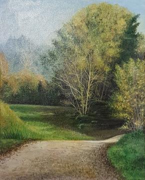 Sprehajalna pot (Akril-platno - 2023) Milena Zanoškar